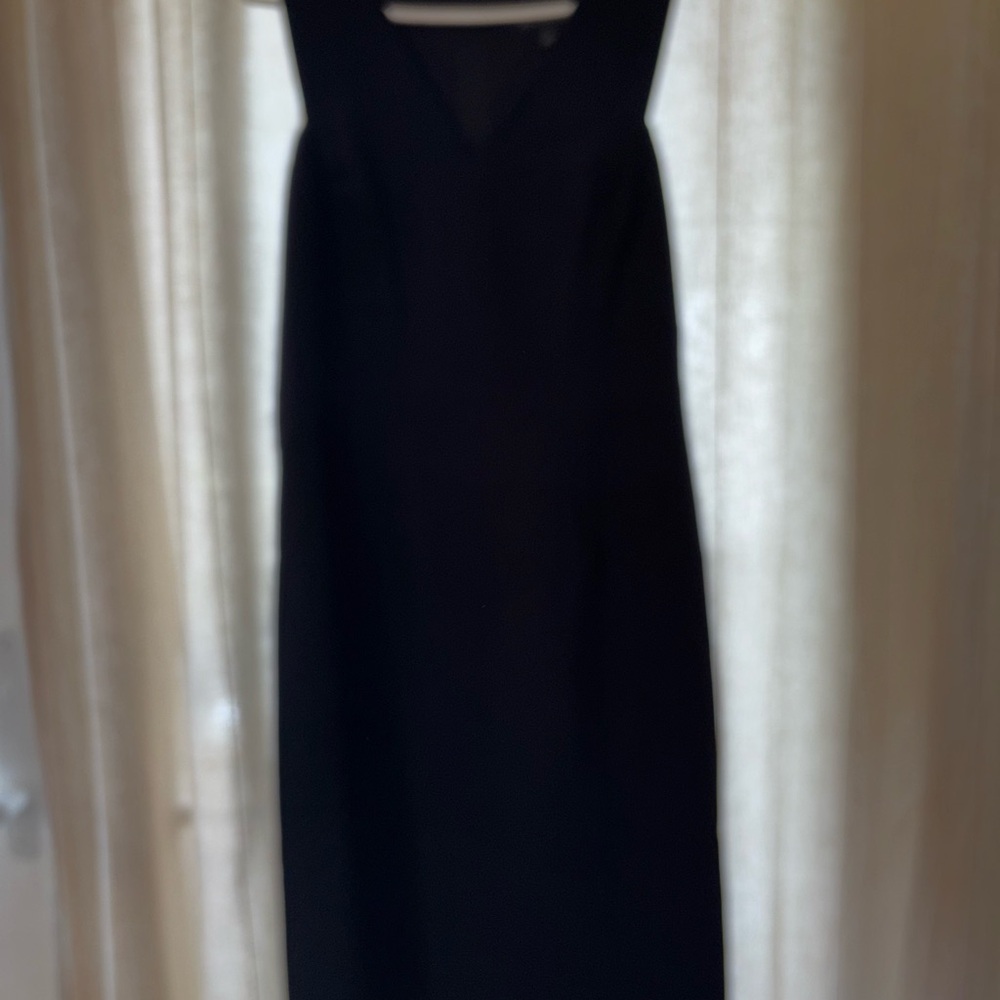 Banana Republic Blue Sheath Maxi Dress V-Neck Sleeveless